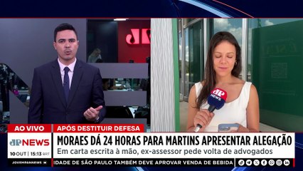 Moraes dá 24 horas para Filipe Martins apresentar alegações finais no STF | TEMPO REAL