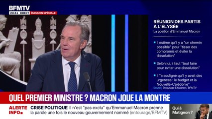 Nomination du Premier ministre: “Je suis en train d'attendre comme vous une nomination d’une situation dramatique”, souligne Renaud Muselier (Renaissance)