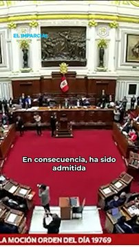 Tumban a Dina Boluarte en Congreso peruano
