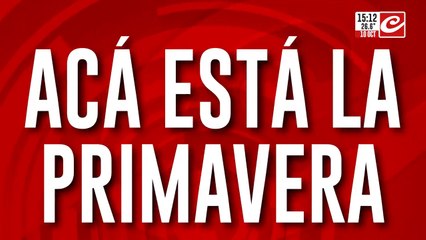 LLegó la primavera y el calor a Buenos Aires