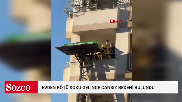 Evden kötü koku gelince cansız bedeni bulundu; ceneze asansörlü araçla indirildi
