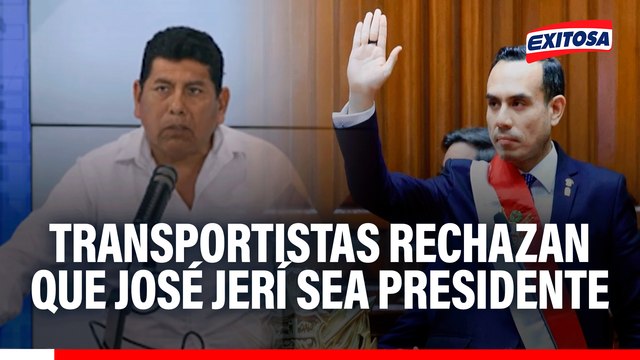 Transportistas rechazan que José Jerí sea presidente: Debió ser un alguien que no tenga cuestionamientos