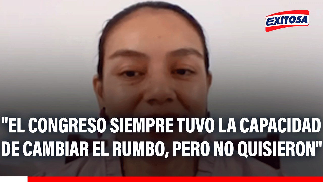 Susana Saldaña sobre vacancia de Dina Boluarte: "El Congreso siempre tuvo la capacidad de cambiar el rumbo, pero no quisieron"