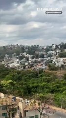 Moradores combatem incêndio no Bairro Cabral, em Contagem