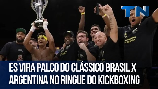 ES vira palco do clássico Brasil x Argentina no ringue do kickboxing