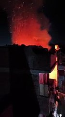 حريق هائل يلتهم منزل بقرية دهتورة في الغربية