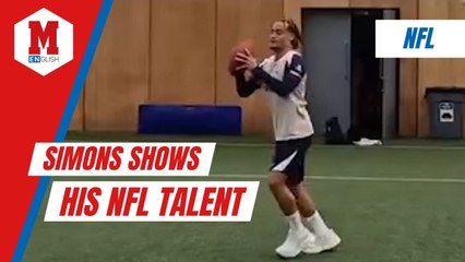 Premier League stars show that they can throw a football as well as an NFL quarterback