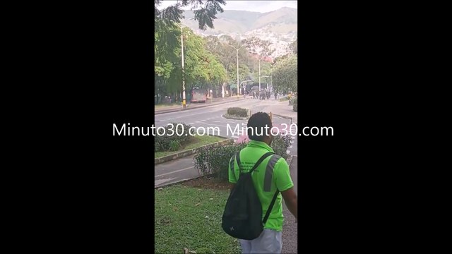 La marcha pacífica terminó en disturbios en la UdeA