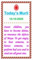 🇲🇰 Today’s Murli 13 October 2025 English| Today Murli in Male Voice |BRAHMA KUMARIS Murli in English