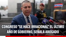 Abogado de Dina Boluarte critica al Congreso tras vacancia: "Se hace irracional el último año"