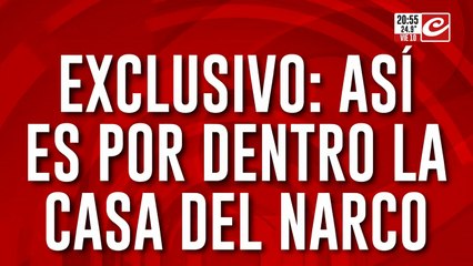 Exclusivo: así es por dentro la casa del narco