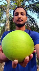 Beautiful Lemonade Green Coconut — Fruit Cutting Skills