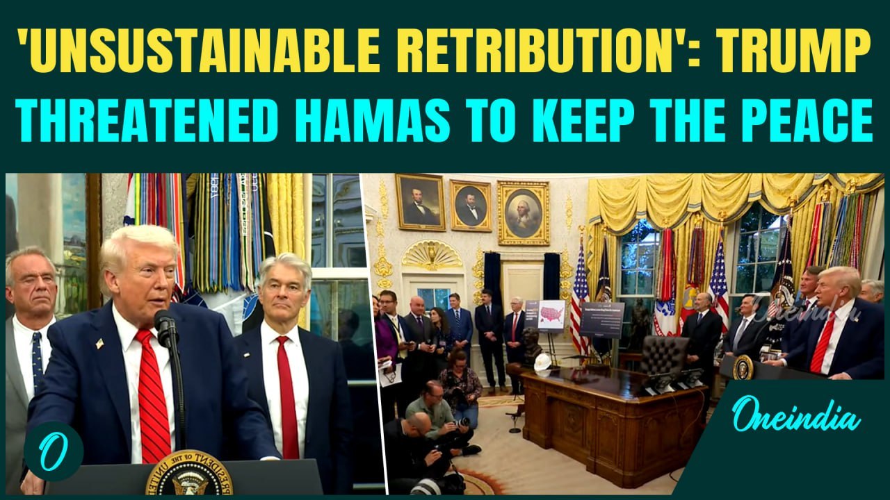 Trump Reveals He Forced Hamas into Gaza Ceasefire | Says Now it’s time to Rebuild whole Middle East