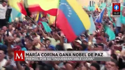 El premio Nobel de la Paz es entregado a María Corina Machado
