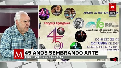Modesto López y el orgullo de los 45 años de Ediciones Pentagrama