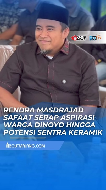 RENDRA MASDRAJAD SAFAAT SERAP ASPIRASI WARGA DINOYO HINGGA POTENSI SENTRA KERAMIK
