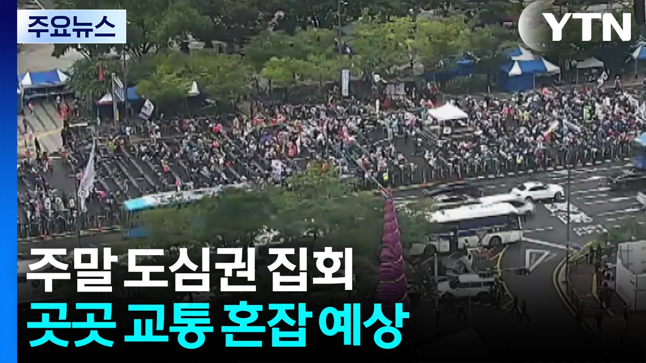 주말 도심 곳곳 집회·행진...일부 교통 혼잡 / YTN