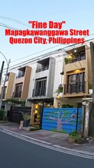 Fine Day Along Makapagkawanggawa Street in Quezon City, Philippines
