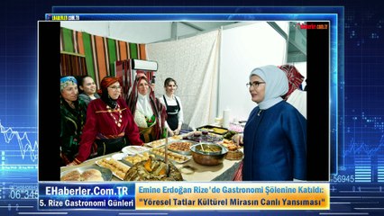 Emine Erdoğan Rize'de Gastronomi Şölenine Katıldı: "Yöresel Tatlar Kültürel Mirasın Canlı Yansıması"