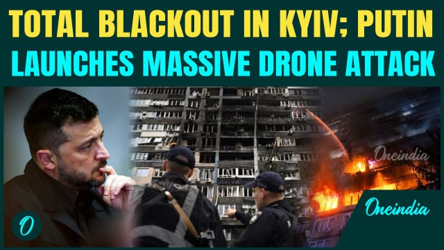 Kyiv Plunged Into Darkness as Russia Targets Critical Infrastructure | Fires Rage Across Districts