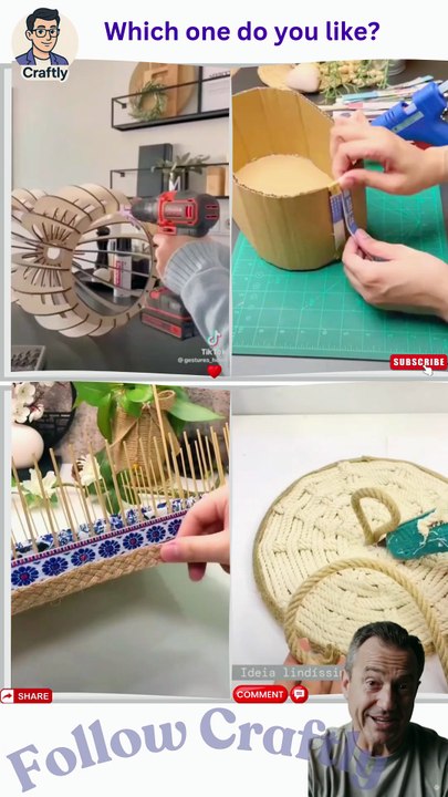 “30+ DIY Rope Basket Ideas | Creative Home Decor Crafts | Easy Handmade Storage”   > Discover 30+ creative DIY rope basket ideas made using jute, twine, and everyday materials. These handmade storage and decor ideas are simpl Reacts | DIY videos | crafts