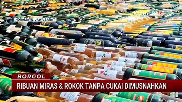 Pemusnahan Minuman Keras dan Rokok Tanpa Cukai | BORGOL