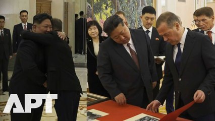 WATCH | Russia's Medvedev Hugs Kim After Handing Over Archival Letter From DPRK's Founder to Stalin | APT