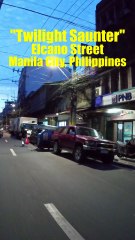 Twilight Saunter on Elcano Street in Manila City in the Philippines