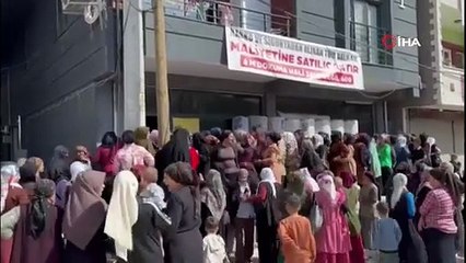 Mardin’de halı indirimi izdihama neden oldu