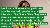 Côte d’Ivoire-AIP/ Présidentielle 2025 : Simone Gbagbo propose une relance économique fondée sur l’agriculture et l’industrialisation nationales