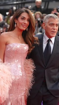 Amal Clooney and George Clooney attend the Jay Kelly Headline Gala at the 69th BFI London Film Festival at The Royal Festival Hall on October 10