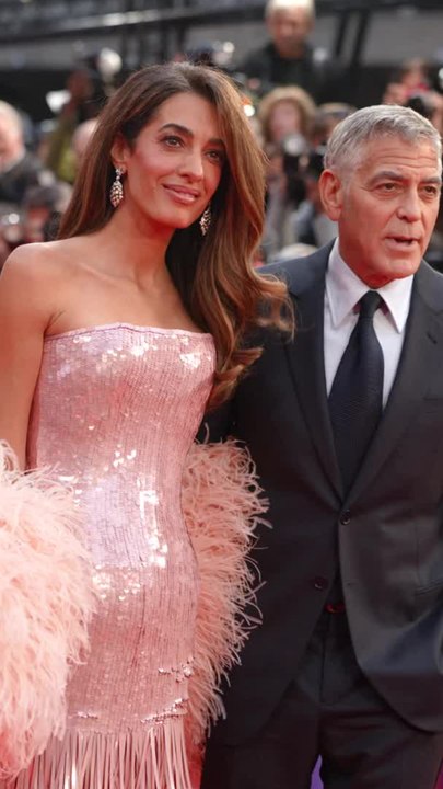 Amal Clooney and George Clooney attend the "Jay Kelly" Headline Gala at the 69th BFI London Film Festival at The Royal Festival Hall on October 10