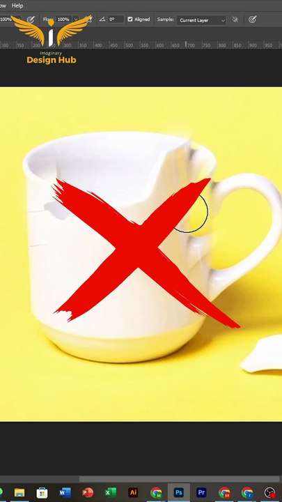 Fix a Broken Cup in Photoshop Realistic Join Effect in 50 Sec #shorts #photoshop #dailymotionshorts #gfx
