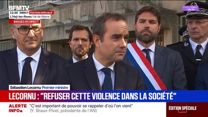 Pour Sébastien Lecornu, il faut "refuser cette violence qui monte dans la société"
