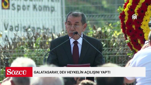 Galatasaray, dev heykelin açılışını yaptı