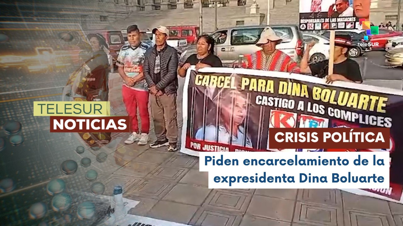 Ciudadanía en Perú exige prisión para Dina Boluarte tras vacancia de la presidencia