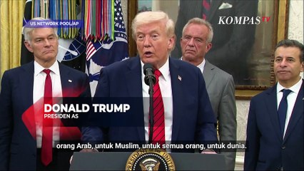 Momen Trump Puji Negara Arab-Muslim Termasuk Indonesia usai Gencatan Senjata di Gaza