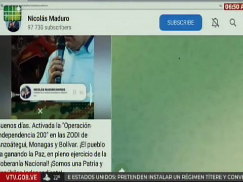 Pdte. Maduro resaltó la activación del Plan Independencia 200 en Anzoátegui, Monagas y Maturín