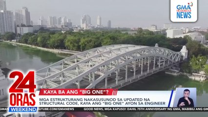 Mga estrukturang umaayon sa updated structural code, kaya ang “big one” ayon sa engineer | 24 Oras Weekend