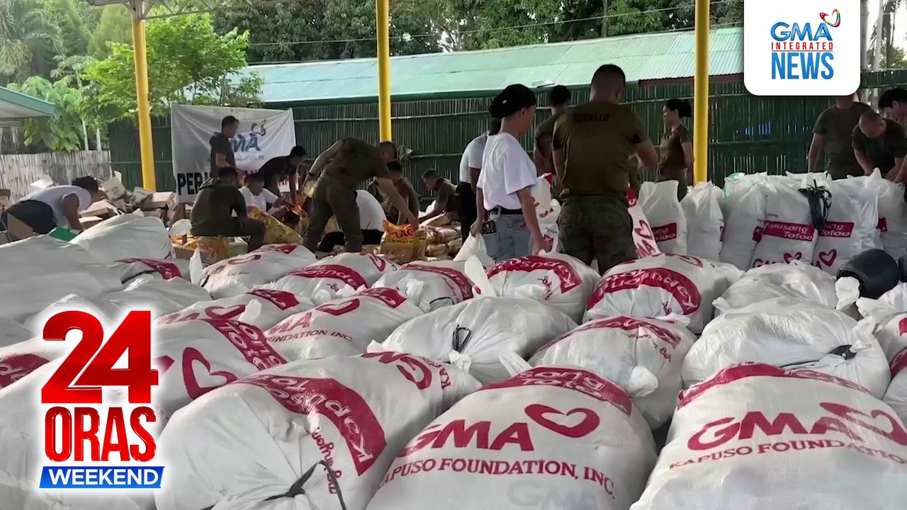 GMA Kapuso Foundation, mamamahagi ng relief goods sa mga nilindol | 24 Oras Weekend