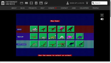 Dinosaur Predators (DOS) Tyrannosaurus Rex Walkthrough