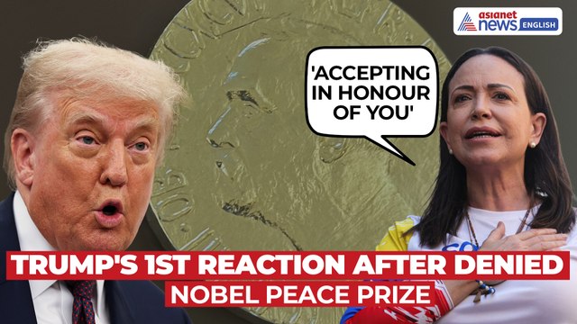 Trump Reacts to Nobel Peace Prize 2025, Says Venezuela's Machado Accepted it 'In Honour' of Him