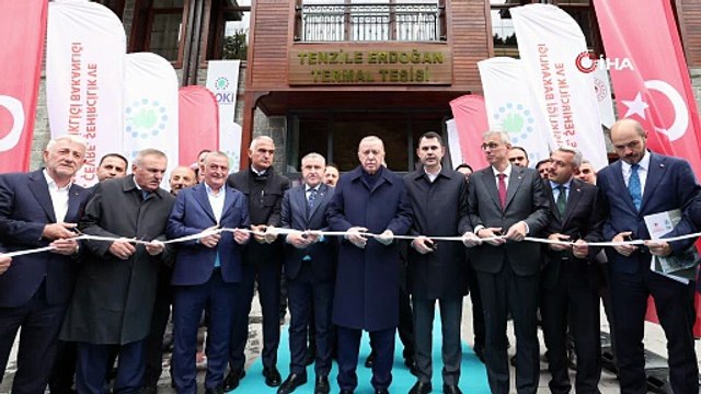 Cumhurbaşkanı Erdoğan, Tenzile Erdoğan Termal Tesisi’nin açılışını yaptı