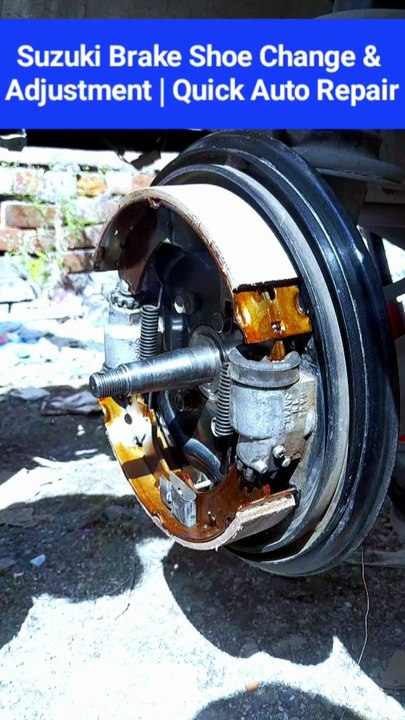 🔧 Suzuki Brake Shoe Change & Brake Adjustment | Full Guide for Smooth Braking