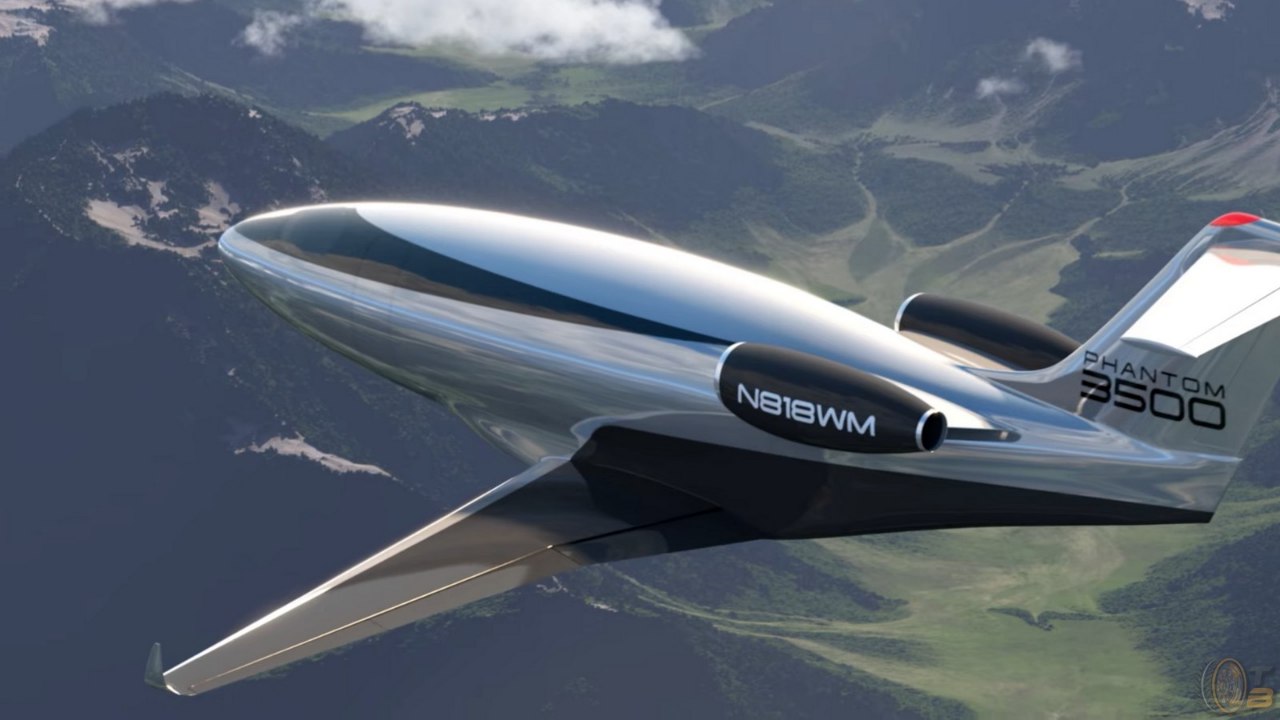 Laminar Flow trifft Hightech: Phantom 3500 Geschäftsflugzeug vorgestellt