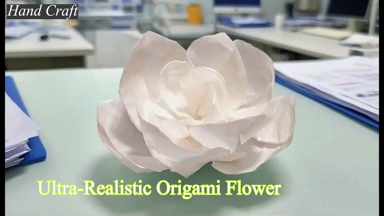 Ultra-Realistic Origami Jasmine 🌸 | Slow Step-by-Step That Actually Smells Like Paper-Perfect!