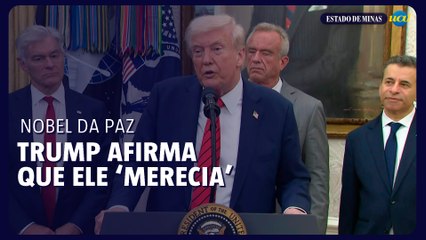 Trump afirma que Corina Machado disse que ele ‘merecia’ o Nobel da Paz