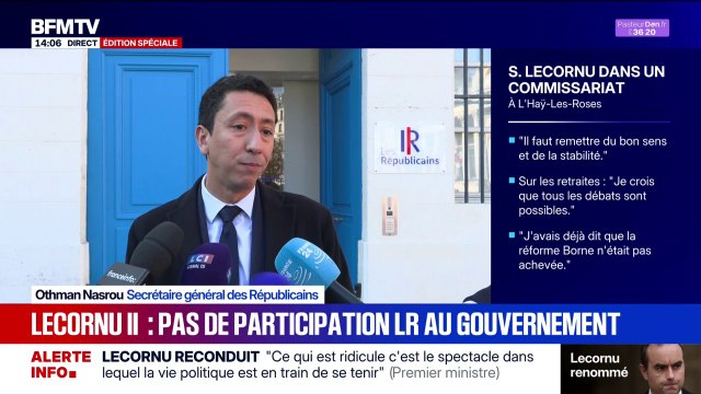 Les LR ne participeront pas au gouvernement de Sébastien Lecornu, déclare le secrétaire général des Républicains