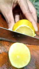 I Cut The Yellow Lemon Differently — Fruit Cutting Skills