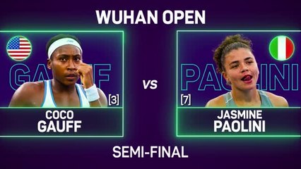 Gauff overcomes Paolini's power to make maiden Wuhan final